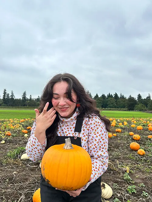 Grace Bonilla MS, casual photo at pumpkin patch